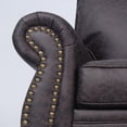thumbnail image 6 of Poshby Living Room Furniture Set of 2 with Accent Chairs(1pc) and Loveseat(1pc), Fabric Material for Living Room, Red Brown, 6 of 8
