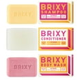 thumbnail image 1 of BRIXY Balancing Shampoo and Conditioner Bar Set with Moisturizing Body Wash Bar, Controls Oil & Hydrates Strands, Removes Build Up, Moisturizes Skin, All Hair Types, pH Balance,, 1 of 9
