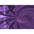thumbnail image 1 of Ahgly Company Machine Washable Indoor Rectangle Transitional Jasmine Purple Area Rugs, 7' x 10', 1 of 7