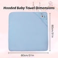 thumbnail image 3 of MGEZCOO Hooded Towels for Kids-Pink Rabbit Kids Bath Towels, 3 of 6