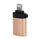 thumbnail image 2 of Adaptador convertidor OTG USB 3.0 para transmisión de datos de carga rápida, compatible con teléfonos iOS (dorado), 2 of 12