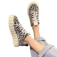 thumbnail image 4 of Zapatos de mujer Leopard Zebra-Pattern Tacón plano Moda Cómodos Zapatos casuales con cordones Wmkox8yii FOPL992, 4 of 6