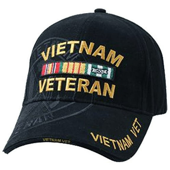 Vietnam Veteran Military Vet Baseball Cap Mens Cotton Hat Black