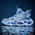 thumbnail image 3 of Men'S High-Top Sneakers - All-Season Outdoor Shoes with Lace-Up Closure, Non-Slip Rubber Sole - Heavy-Duty Hiking, Running, Gym, Streetwear Shoes -  - Durable Lace-Up Design, 3 of 9