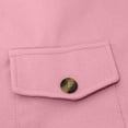 thumbnail image 6 of UYISJ Women's Loose Shacket Coats Turn Down Lapel Single Breasted Short Pea Coat Loose Fit Button Down Jacket Pink XL, 6 of 6