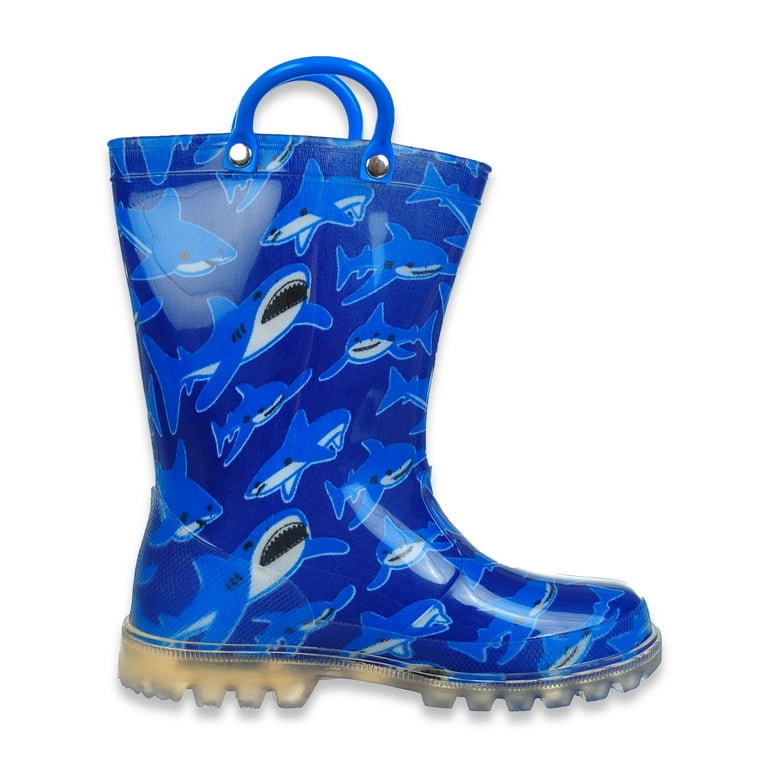 Blue rain hot sale boots walmart