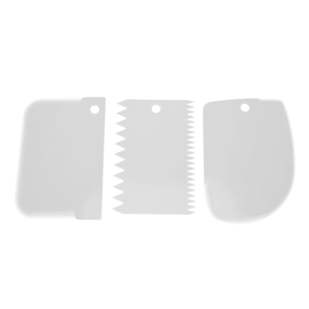 3 unids/set herramientas de decoración de pasteles de plástico espátulas para glaseado de masa accesorios de cocina Kit para suavizar los bordes de la torta Tan Jianjun unisex
