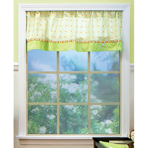 Geometric Dragonfly Window Valance