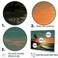 thumbnail image 3 of Designart "Tranquil Sunset In A Teal Tropical Getaway" Palms & Palm Trees Floater Framed Wall Decor, 3 of 5
