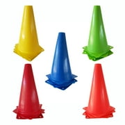 Training Cones by Winning Beast®. Package of Four All Sports Cones. 9 Inches. Yellow.