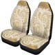 thumbnail image 1 of Juego de 2 Fundas de Asiento de Coche ABPHQTO Búho Copo de Nieve Universal, 1 of 4