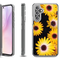 For Samsung Galaxy A36 5G Protective Shockproof Phone Case, by OneToughShield - Yellow Flower