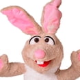 thumbnail image 6 of Living Puppets: Herbie II The Big Rabbit - 24" Plush Hand Puppet, Handmade, Moving Mouth, Soft Animal Companion Character, Play & Develop Toy, Kids 3+, 6 of 8