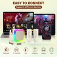thumbnail image 4 of Mini Karaoke Machine for Kids Adults, Portable Bluetooth Speaker with 2 Wireless Microphones,Toys Birthday Gifts for Girls Ages 4, 5, 6, 7, 8,9,10,11,12+ Family Home Party (Purple), 4 of 10