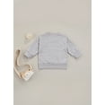 thumbnail image 4 of xiaxaixu Chandail en Molleton à Manches Longues Col Rond Broderie Lettre Mode Bébé, 4 of 9