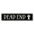 thumbnail image 2 of Dead End Novelty Sign, Metal Wall Decor - 4x18 inches, 2 of 4
