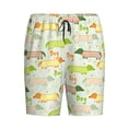 thumbnail image 4 of Wukai Dachshund Dog Puppy Men’s Short Pajama Pants With Pockets Soft Sleep Pj Shorts for Men-Medium, 4 of 6
