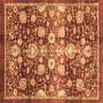 thumbnail image 1 of Ahgly Company Indoor Square Oriental Brown Traditional Area Rugs, 4' Square, 1 of 4