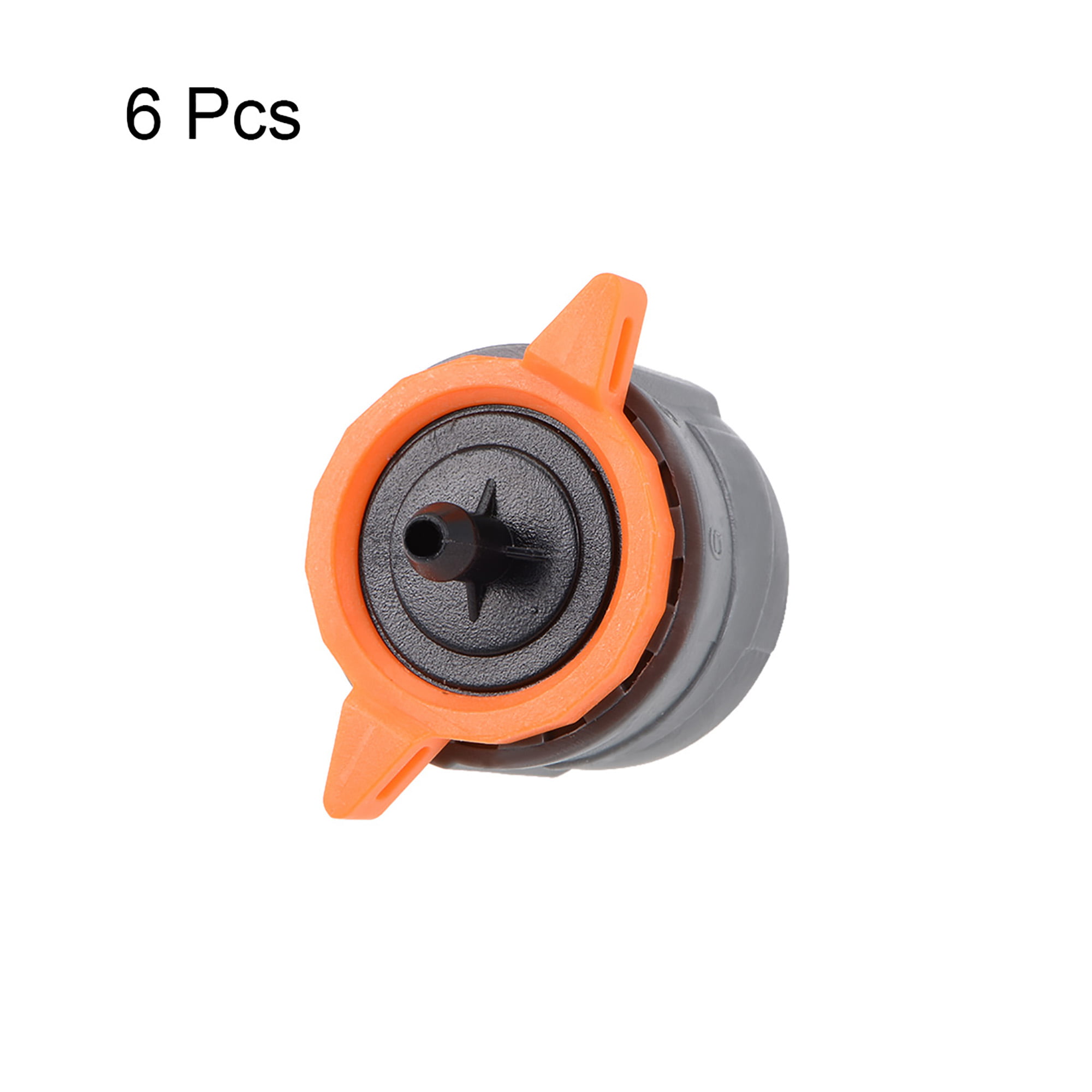 uxcell Pressure Compensating Dripper 0.5-2.6GPH 2-10L/H Adjustable Emitter for Garden Lawn Drip Irrigation with Hose Connector 10pcs