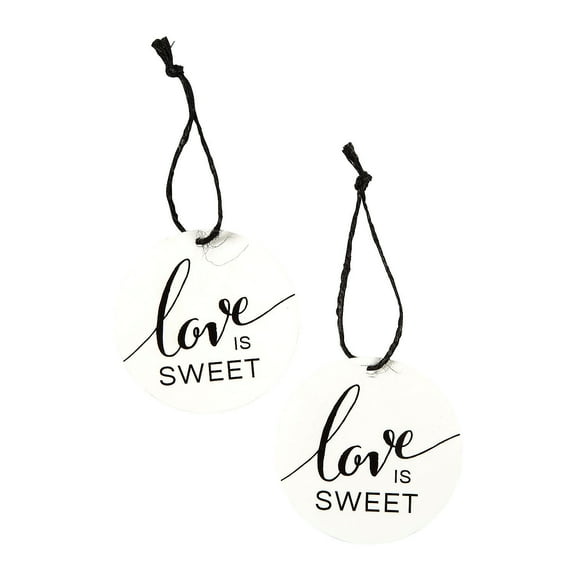 Love is Sweet Favor Tags, Party Supplies, Wedding, 24 Pieces