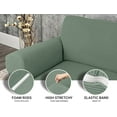 thumbnail image 4 of Jinamart Housse de Fauteuil Extensible Élastique, 1 Pce (Sauge, Petit), 4 of 7