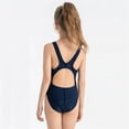 thumbnail image 6 of Cowsor 6-16 Years Kids One Piece Swimsuit Sleeveless Tank Crew Neck Triangle Brief Modest UV Protection Swimwear for Summer Beach Pool, 6 of 7