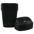thumbnail image 7 of Wekioger 11 Gallon Plastic Trash Bin with Swing Lid, 4 Packs 40 L Black Kitchen Garbage Can, 7 of 7