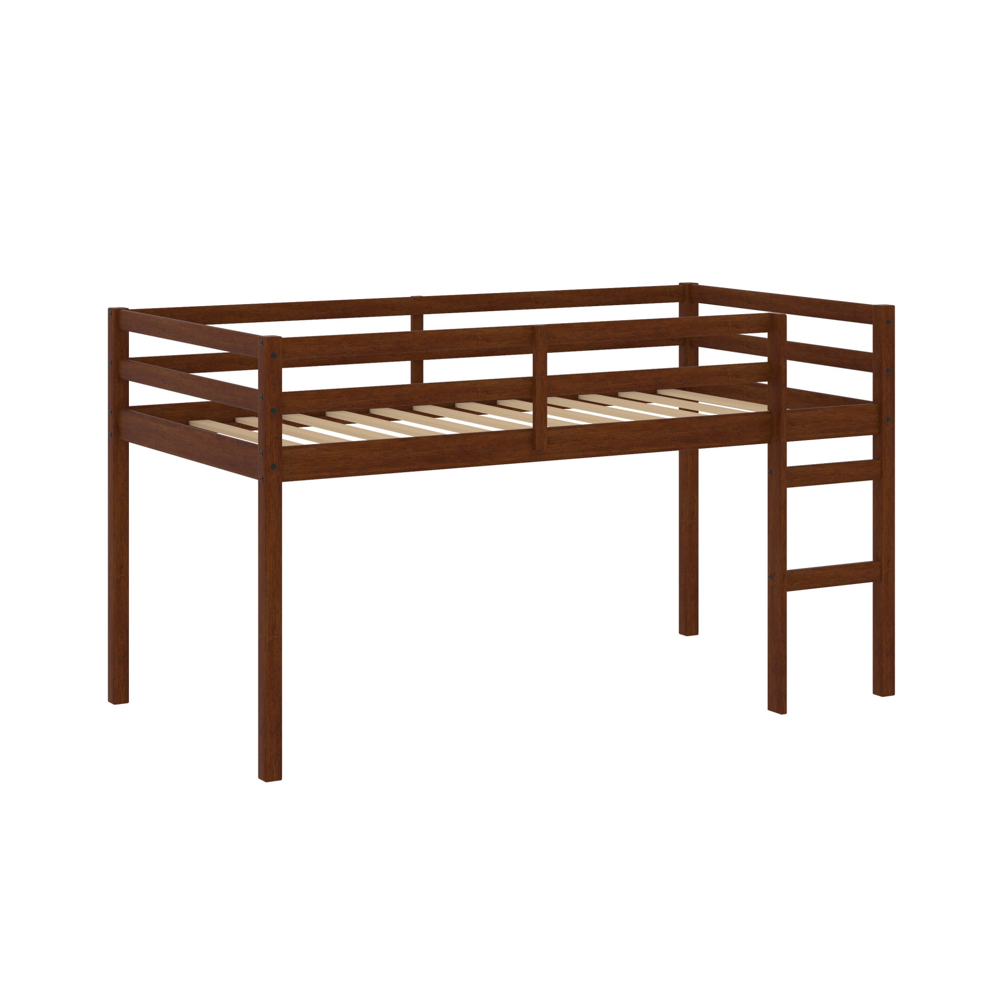 Campbell Wood Twin Junior Loft Bunk Bed, Oak