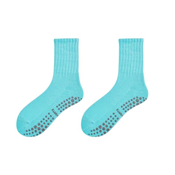 Mightlink 1 Pair Yoga Socks Washable Breathable Ergonomics Elastic Warm Feet Cotton Professional Mid-calf Sports Socks for Sports