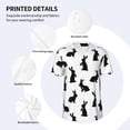 thumbnail image 3 of Uemuo Black Rabbit Print Mens Polo Shirts Baseball T-shirt Performance Short Sleeve Golf Shirt Moisture Wicking Athletic Casual Collared T-Shirt-4X-Large, 3 of 7
