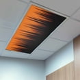 thumbnail image 2 of 2 Pack Burnt Orange Black Ombre Fluorescent Light Covers for Ceiling Lights Abstract Modern Lines Gradient Magnetic Ceiling Light Covers Overhead Light Filters for Office Classroom Home, 2 of 9