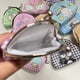 thumbnail image 5 of Monedero Sanrio Melody Kuromi Hello Kitty Cinnamoroll Pochacco con cierre de hierro y diseño de oso arcoíris de dibujos animados, monedero suelto, bolsas para guardar llaves, 5 of 5