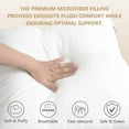 thumbnail image 5 of Throw Pillow Inserts, Pack of 6, 18 x 18 inches Hypoallergenic Ultra Soft White Polyester Microfiber Durable Couch Cushion Fillers, 5 of 6