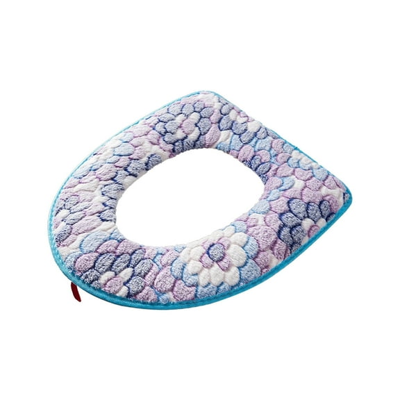 Qholemyo Zipper Model Toilet Seat Household Embroidery Sitting Washer Toilet Seat Cover Cute Washer Toilet Seat