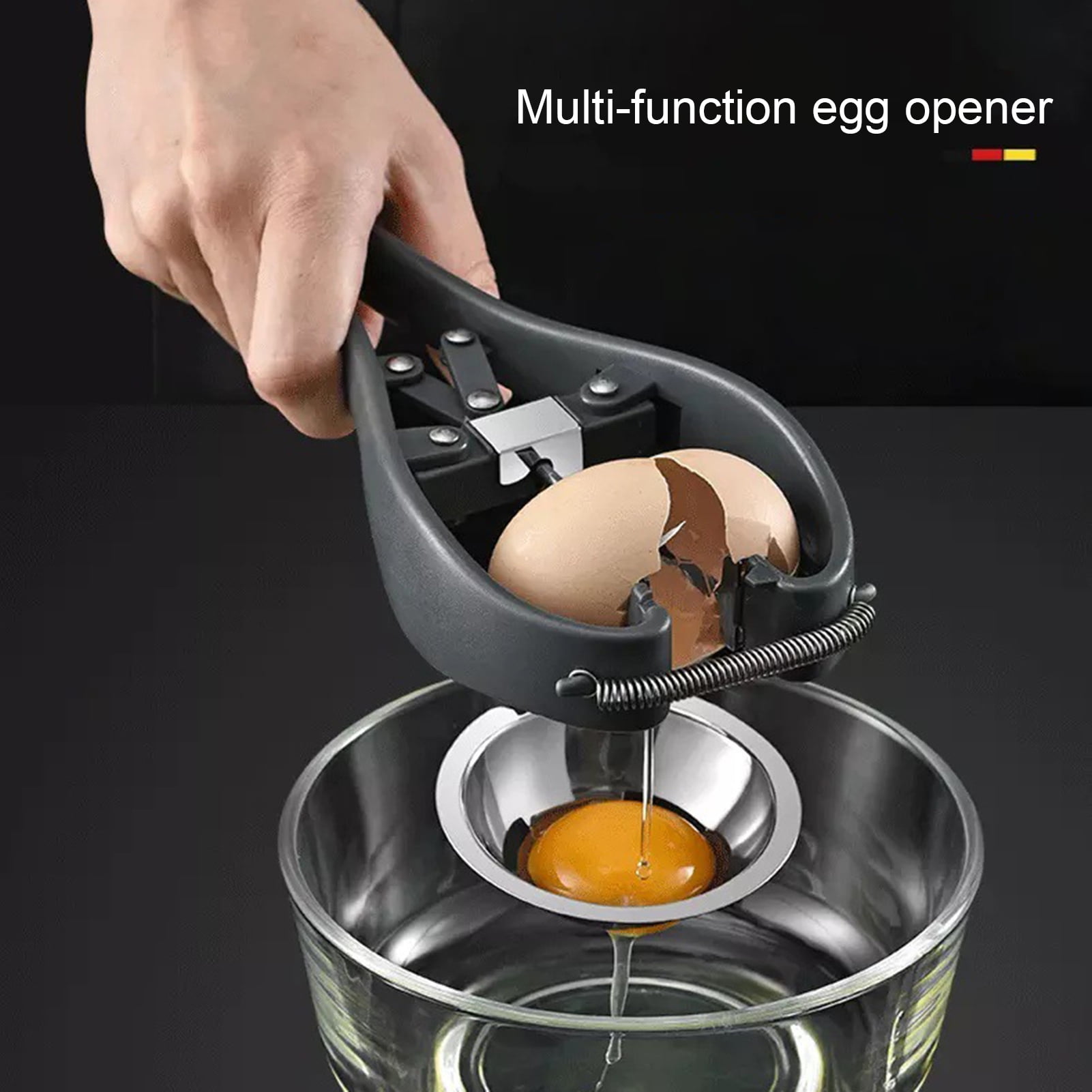 Skinada 304 Stainless Steel Egg Separator , Automatic Egg Cracker for