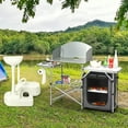 thumbnail image 3 of Gymax Table de Camping Extérieure Pliable Table de Barbecue Portable avec Sac de Rangement, 3 of 9