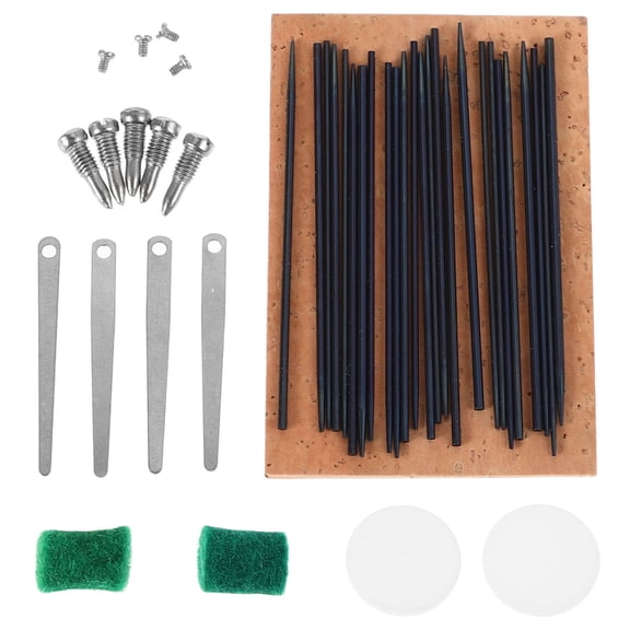 FRCOLOR 1 Sets Saxophone Repair Kit With Cork Reeds Spring Hook And Felt Pads For Wind Instrument Maintenance