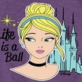 thumbnail image 3 of Disney Cinderella - Life Is A Ball - Toddler & Youth Girls Short Sleeve Graphic T-Shirt, 3 of 5