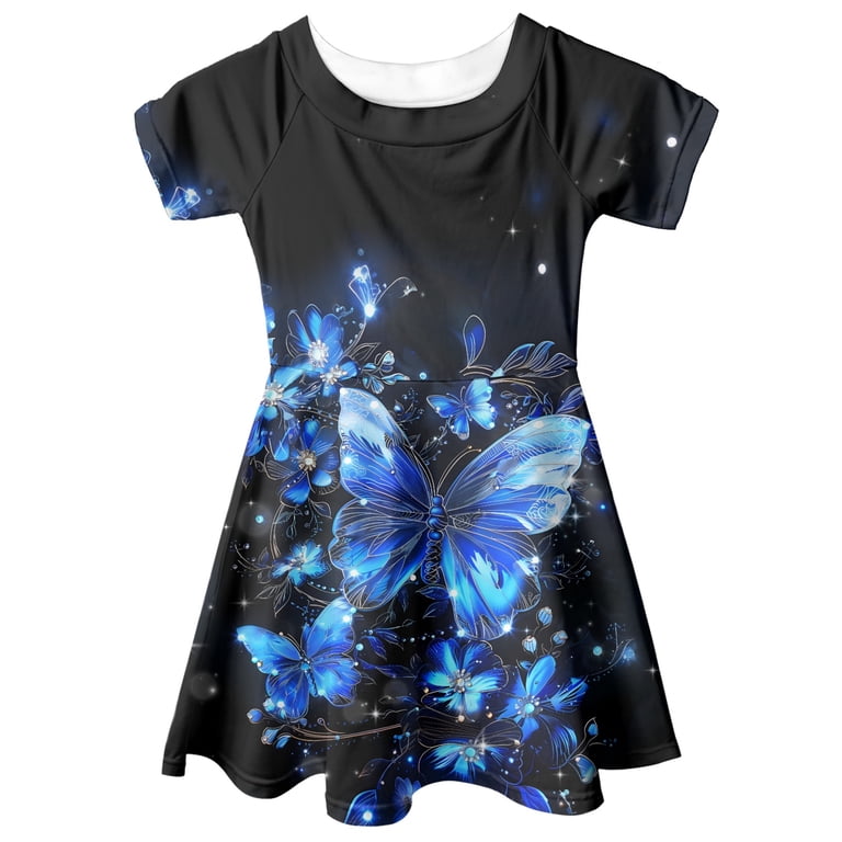 short blue butterfly dress Sky Blue Homecoming Dresses Butterfly Applique Short Homecoming Dress ARD1330