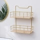 thumbnail image 4 of Estante de almacenamiento de hierro de cocina Baoblaze soporte de pared 2 niveles, 4 of 8