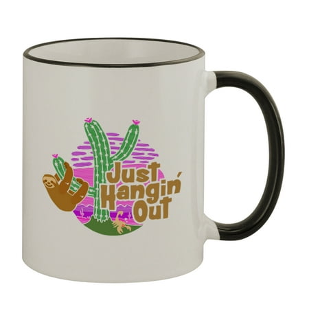 

Just Hangin Out #377 - Funny Humor 11oz Black Handle Coffee Mug Cup