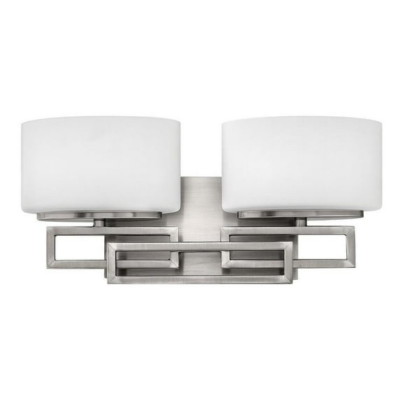 2 Light Bathroom Vanity in Transitional Style 16.25 inches Wide By 6.75 inches High-Antique Nickel Finish-Halogen Lamping Type Bailey Street Home