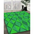 thumbnail image 3 of Ahgly Company Machine Washable Indoor Rectangle Transitional Lime Green Area Rugs, 5' x 8', 3 of 7