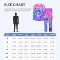 thumbnail image 5 of Men's Pajamas Set Comfy Lounge Two Piece Long Sleeve Pjs Soft Sleepwear, Magic Mushroom Geometry Psychedelic, 5 of 6