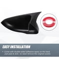 thumbnail image 5 of Unique Bargains 1 Pair Car Rear View Side Mirror Cover Cap Carbon Fiber Pattern for Volkswagen Golf 6 MK6 Touran, 5 of 6