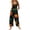 Multicolor, variant on HAJWOH Halloween Pants Women Print Linen Cotton Jumpsuits Rompers Plus Size Loose Fit Jumpers Pants with Pockets(Yellow,XL)