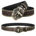 thumbnail interactive-video image 1 of WHIPPY Western Belts For Men Women Genuine Leather Cowboy Cowgirl Belt 1 of 13