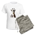 thumbnail image 5 of CafePress - You Looking At Me? Giraffe Pajamas - Women's Short Sleeve Print T-Shirt and Pants Light Cotton Pajama Set, 5 of 7