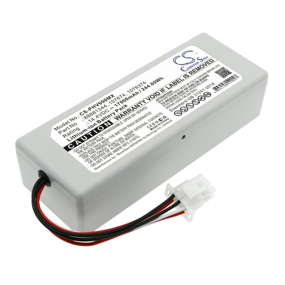 Battery for Philips V60 V60S 1076374 107674 88881344 989805626941 M48385-B0