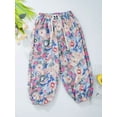 thumbnail image 4 of iiniim Little Kids Girls Boys Loose Boho Harem Pants High Waist Hippy Baggy Trousers Pants Summer Type A 130, 4 of 7